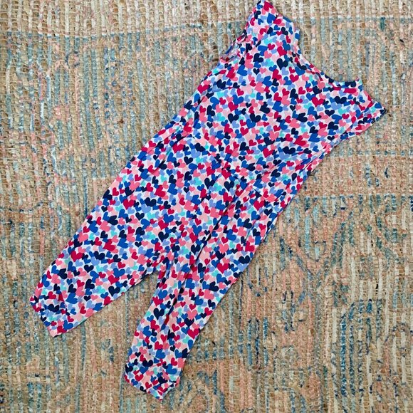 Gap Heart Print Sleeveless Romper | 12-18m - Picture 7 of 9